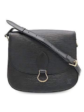 Louis Vuitton LOUIS VUITTON Louis Vuitton Epi Saint Cloud Shoulder Bag Pochette Leather Noir Black M52192 (view 1)