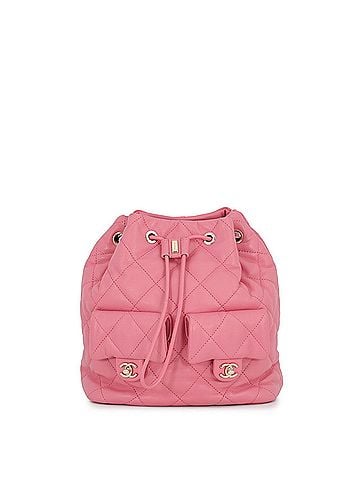 Chanel Chanel backpack, Coco Mark Matelassé drawstring, double pocket, lambskin, AS4342, CHANEL handbag, women's, (view 1)