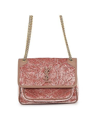 Yves Saint Laurent Yves Saint Laurent Saint Laurent Paris Chain Shoulder Bag Niki Baby Velvet Leather 633160 SAINT LAURENT PARIS Handbag (view 1)