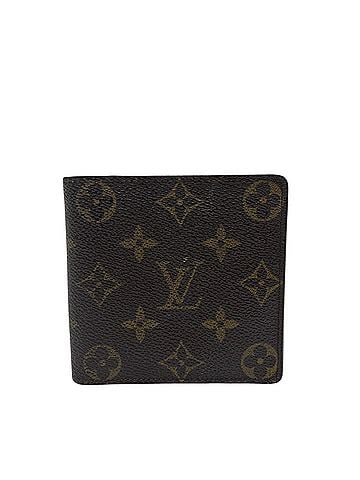 Louis Vuitton LOUIS VUITTON M61675 Portefeuille Marco Wallet, Bi-fold Monogram Canvas, Men's, Brown (view 1)
