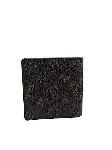 Louis Vuitton LOUIS VUITTON M61675 Portefeuille Marco Wallet, Bi-fold Monogram Canvas, Men's, Brown (view 2)