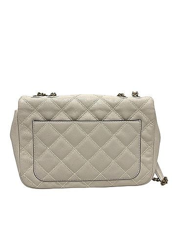 Tory Burch Tory Burch logo quilted chain bag, handbag/shoulder leather, women's, beige. (view 2)