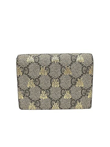 Gucci GUCCI 508757 GG Supreme Compact Wallet, Bi-fold Canvas, Women's, Brown (view 1)