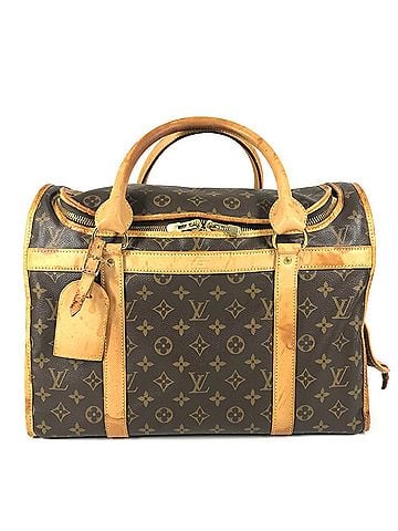 Louis Vuitton LOUIS VUITTON M42024 Monogram Sac Champ 40 Pet Bag Carrier Dog Boston Canvas Men's Women's Brown (view 1)