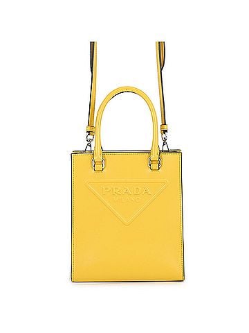 Prada Prada Embossed Triangle Mini Leather Handbag 1BA333 PRADA 2-way Shoulder Bag (view 1)