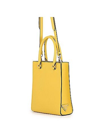 Prada Prada Embossed Triangle Mini Leather Handbag 1BA333 PRADA 2-way Shoulder Bag (view 2)