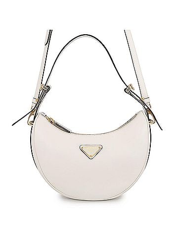 Prada Prada Shoulder Bag, Arche Small Leather 1BC194, PRADA White, 2-way, Handbag, Women's (view 1)