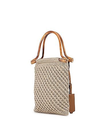Prada Prada handbag, crochet mini, fabric, 1BA461. (PRADA PRADA) (view 2)