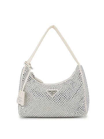 Prada Prada Handbag Re Edition 2000 Terry Rhinestone 1NE515 PRADA (view 1)
