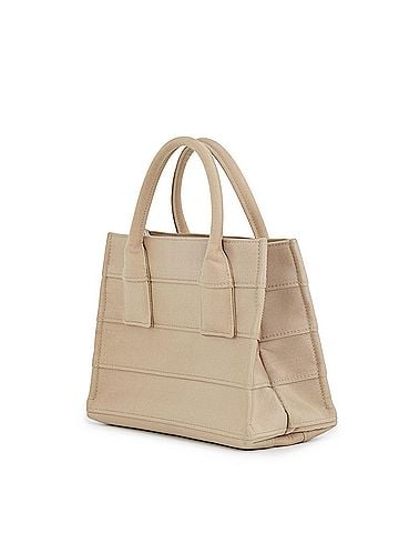Salvatore Ferragamo Salvatore Ferragamo Beach Small Canvas Handbag 214988 Tote Bag for Women (view 2)