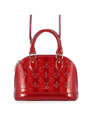 Louis Vuitton Louis Vuitton Monogram Vernis Rayures Alma BB Handbag M91593 LOUIS VUITTON 2-way Red (view 1)