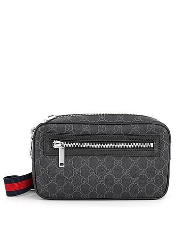 Gucci Gucci GG Supreme Small Belt Bag 792094 GUCCI Handbag Men's Black (view 1)