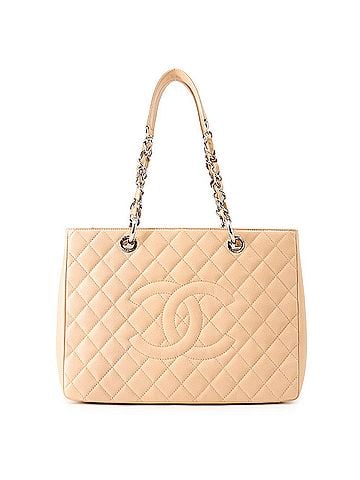 Chanel Chanel Chain Tote Bag, Coco Mark Reissue Tote, Matelassé Caviar Skin A50995, CHANEL Shoulder Handbag, Women's Bag. (view 1)