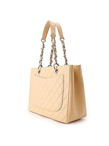 Chanel Chanel Chain Tote Bag, Coco Mark Reissue Tote, Matelassé Caviar Skin A50995, CHANEL Shoulder Handbag, Women's Bag. (view 2)