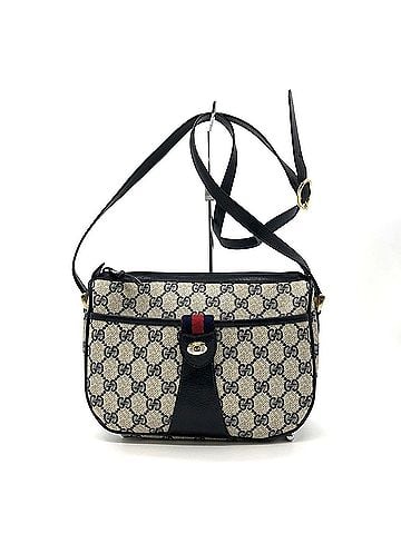 Gucci GUCCI Old Gucci 14 02 032 Shoulder Bag GG Supreme Canvas Navy Women's (view 1)