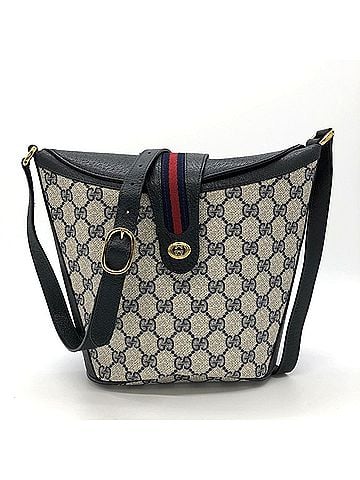 Gucci GUCCI Old Gucci 904 02 Shoulder Bag GG Supreme Canvas Navy Women's (view 1)