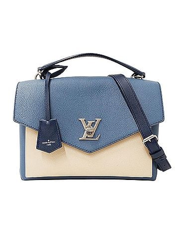 Louis Vuitton Louis Vuitton LOUIS VUITTON Women's Handbag, Brand Handbag/Shoulder Bag, 2-way, Taurillon Leather, My Lockme, Blue/Ivory, M51415 (view 1)