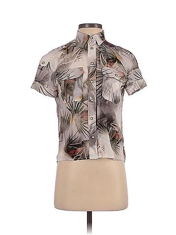 ALLSAINTS Allsaints Short Sleeve Silk Top (view 1)