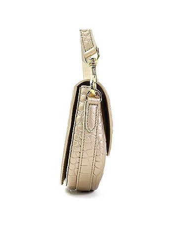 MCM MCM Shoulder Bag, Embossed Leather, Matte Gold, Women's, h32554j (view 2)