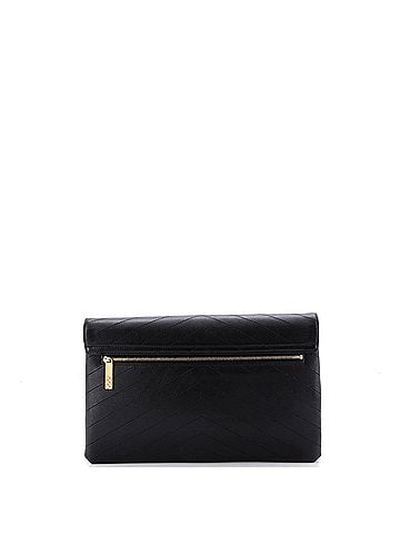 Chanel Coco Chevron Flap Clutch Stitched Calfskin (view 2)