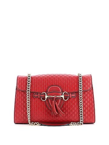 Gucci Emily Chain Flap Bag Microguccissima Leather Medium (view 1)