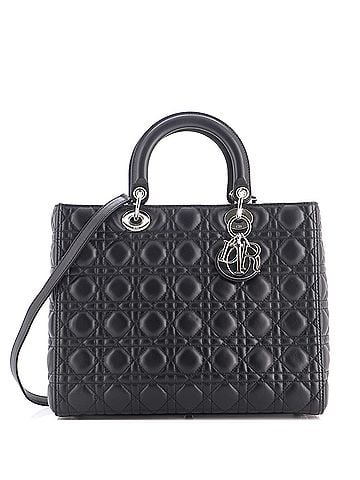 Christian Dior Lady Dior Bag Cannage Quilt Lambskin Large (view 1)