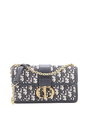 Christian Dior 30 Montaigne Chain Flap Bag Oblique Canvas East West (view 1)