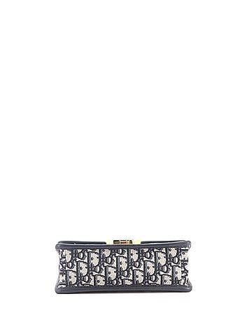Christian Dior 30 Montaigne Chain Flap Bag Oblique Canvas East West (view 2)