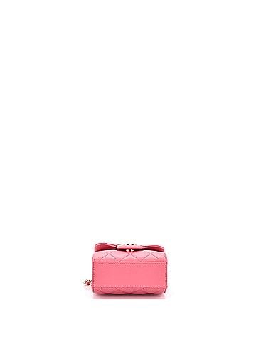 Chanel Square Classic Flap Top Handle Clutch with Chain Quilted Lambskin (view 2)