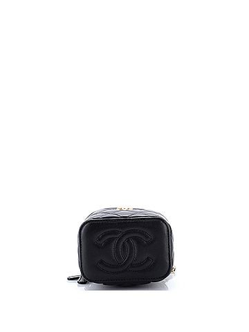 Chanel CC Top Handle Vanity Case with Chain Quilted Lambskin with Metal Mini (view 2)