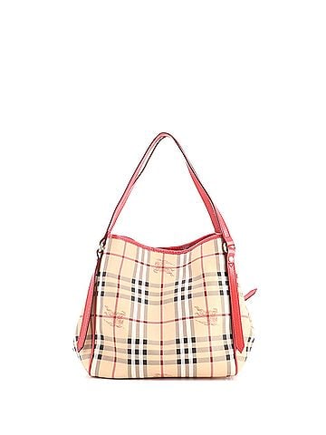 Burberry Canterbury Tote Haymarket Coated Canvas Small (view 2)