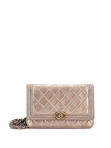 Chanel Boy Wallet on Chain Quilted Lambskin (view 1)