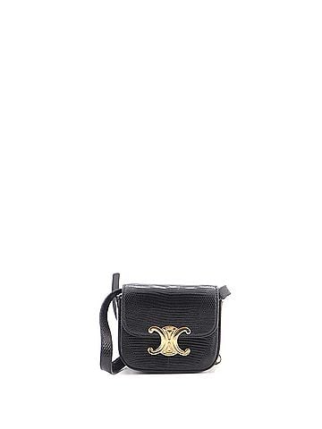Céline Claude Shoulder Bag Lizard Mini (view 1)