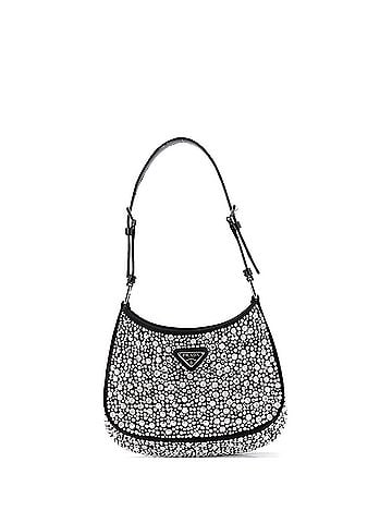 Prada Cleo Shoulder Bag Crystal Embellished Satin Small (view 1)
