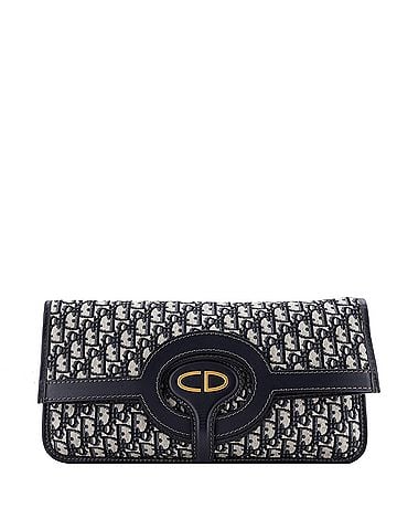 Christian Dior Fold Over Clutch Oblique Canvas (view 1)