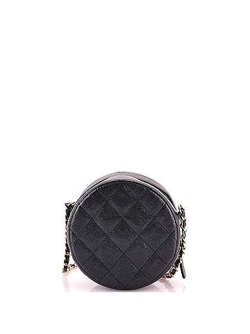 Chanel Round Clutch with Chain Quilted Iridescent Caviar Mini (view 2)