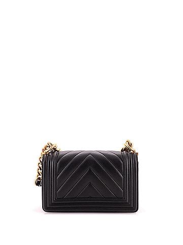 Chanel Boy Flap Bag Chevron Calfskin Small (view 2)