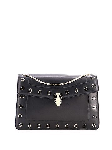 Bvlgari Serpenti Forever Shoulder Bag Embellished Leather Medium (view 1)
