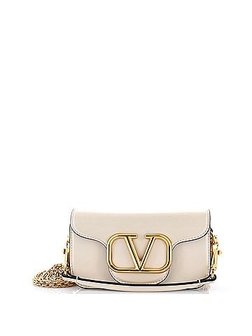 Valentino Garavani VLogo Loco Flap Shoulder Bag Leather Small (view 1)
