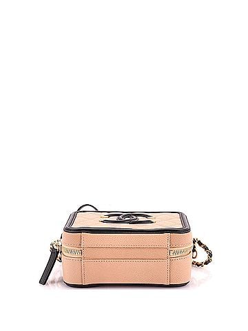 Chanel Filigree Vanity Case Quilted Caviar Small (view 2)