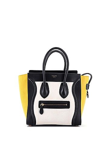 Céline Tricolor Luggage Bag Leather Micro (view 1)