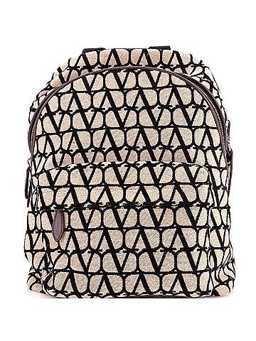 Valentino Garavani Front Pocket Backpack Iconographe Canvas Medium (view 1)
