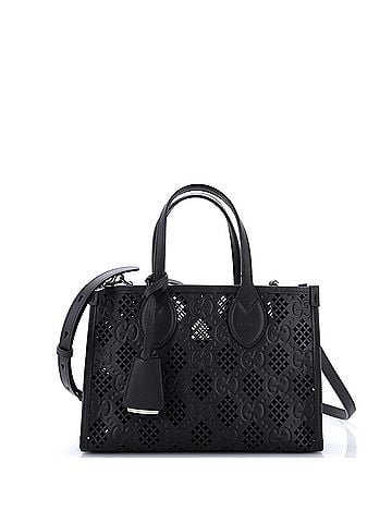 Gucci Convertible Tote GG Debossed Laser Cut Leather Small (view 1)