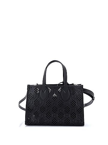 Gucci Convertible Tote GG Debossed Laser Cut Leather Small (view 2)