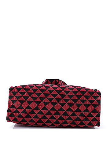 Prada Symbole Shopper Tote Jacquard Horizontal (view 2)