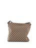 Gucci 100% Canvas Plain Brown Web Strap Zip Messenger Bag GG Canvas Medium One size - photo 4