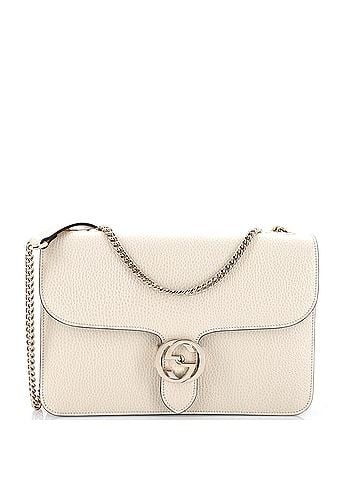 Gucci Interlocking Shoulder Bag Leather Medium (view 1)
