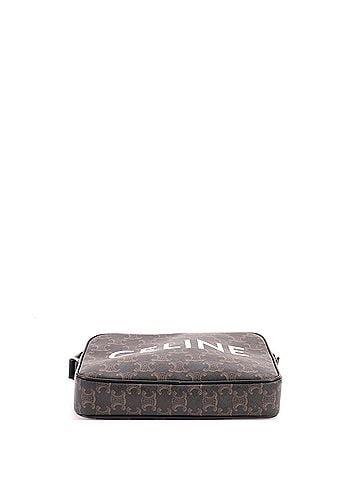 Céline Logo Messenger Bag Triomphe Coated Canvas Medium (view 2)
