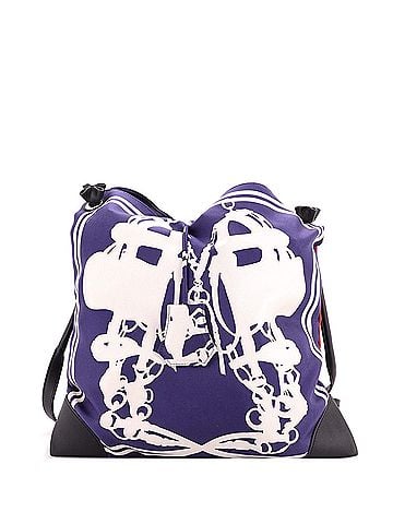 Hermès Silky City Bag Printed Silk and Leather PM (view 1)