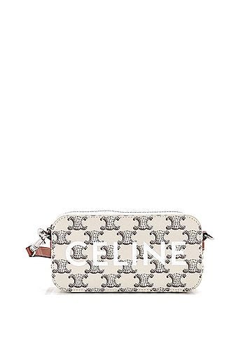 Céline Horizontal Pouch Crossbody Bag Logo Triomphe Coated Canvas (view 1)